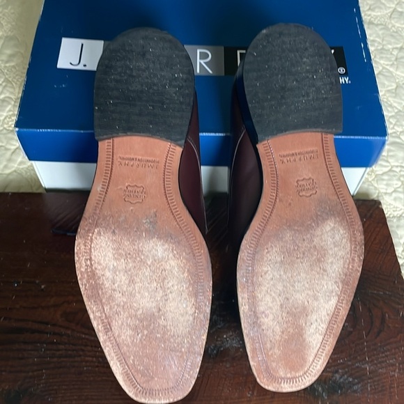 J. Murphy Men’s Burgundy LeatherDress Shoes Size 9 - Picture 4 of 8